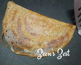 A picture of step 3 of Yellow Sorghum/Jowar Dosas.