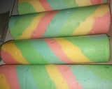 Foto langkah ke 7 dari resep Bolu gulung pelangi.