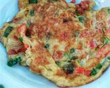 Foto langkah ke 3 dari resep Telur Dadar Gobal Gabul.