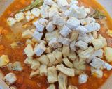 Foto langkah ke 3 dari resep Lodeh Kentang, Ayam, Wortel, Tahu, Tempe.