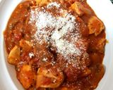 A picture of step 7 of Chicken Cacciatore. 😘.