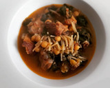 Foto del paso 9 de la receta: Costillas con garbanzos, fideos y espinacas
