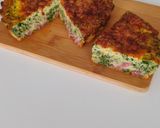 Une image de l'étape 5 de Quiche sans pâte épinards /bacon.