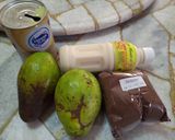 Foto langkah ke 1 dari resep Jus Alpukat Susu Kedelai.