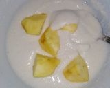 A picture of step 3 of Falhari Apple🍎pakoda (shivratri special).
