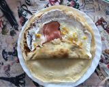 Sajtos sonkás kukoricás palacsinta recept fázis 3 fotója