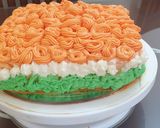 A picture of step 4 of Tricolour Bread Cake.