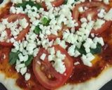 A picture of step 6 of Tomato Basil Thin Crust Pizza.