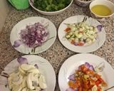 A picture of step 1 of African Salad.