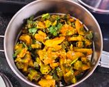 मसाला भिंडी आलू की सब्जी रेसिपी चरण 4 फोटो