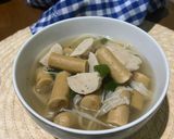 Foto langkah ke 3 dari resep Jamur Enoki kuah baso.