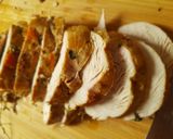 Pas rețetă Carne de porc, vită și piept de curcan în folie la cuptor 11 fotografie