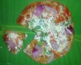 ஹோம் மேட் கோதுமைசீஸ் பீட்சா (Kothumai cheese pizza recipe in tamil) ரெசிபி ஸ்டேப் 6 புகைப்படம்