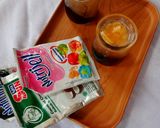 Foto langkah ke 9 dari resep Jeli Cincau & Strawberi dengan Santan Gula Jawa.