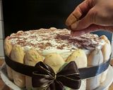 A picture of step 7 of AMIEs Special TIRAMISU Cake.