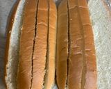 A picture of step 1 of Quick Breakfast Garlic Rusk from Long Bun.