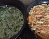 Foto del paso 2 de la receta: Papas, batatas y zanahorias fritas con huevo revuelto 🤤
