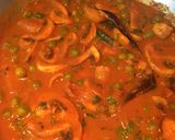 A picture of step 10 of Matar Mushroom Masala.