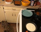 A picture of step 6 of Chicken Enchiladas.