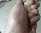 A picture of step 1 of Seekh kabab Biryani.