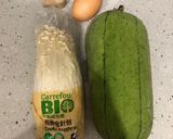 金針菇絲瓜蛋花的食譜步驟1照片