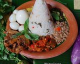 Foto langkah ke 5 dari resep Tumpeng Mini Nasi Bekepor.