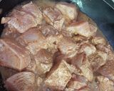 A picture of step 5 of Veg chicken shawarma.