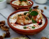 A picture of step 9 of Walnut paneer stuffed Dahi Vada.