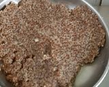 A picture of step 7 of Chamsur seeds(Garden cress seeds)-Makhana Burfi.