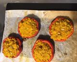 Une image de l'étape 7 de Petits paniers de poivrons farcis aux navets jaunes tomates parmesan et saucisses américaines.