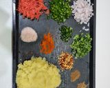 A picture of step 1 of Potato cheese open sandwich.