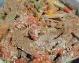 A picture of step 1 of Bhindi masala.