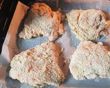 A picture of step 9 of 16• Salmon Cordon Bleu.