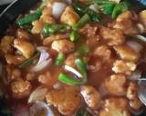 Burnt garlic mixed chicken rice with manchurian gravy recipe step 7 photo