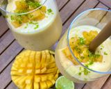 Une image de l'étape 3 de Smoothie ou glace des îles mangue, coco, citron vert et rhum.