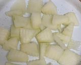 Foto del paso 1 de la receta: Ensalada de nectarina, melón y jamón
