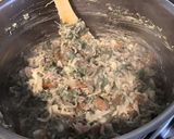 Une image de l'étape 12 de Trio de pâtes aux girolles, pancetta, emmental et persil (pasta cheese).