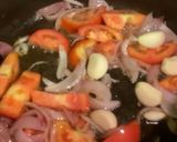 A picture of step 3 of Matar Paneer.