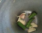 A picture of step 1 of Veg Zingy Parcel (without oven).