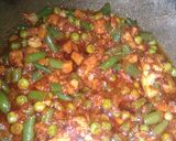 A picture of step 8 of Pulao and rasa.