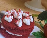 صورة لخطوة 11 من وصفة الكيكة المخملية الريد فيلفيت الشهية 🍰🍰