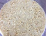 A picture of step 1 of Oats chilla.
