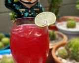 รูปขั้นตอนการทำที่ 2 ของ "DIY Red Lemon Soda with Soju" 🍷🍋🥰