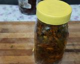 A picture of step 7 of Green garlic, green chilli ginger pickle.