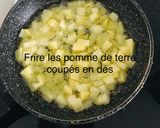 Une image de l'étape 2 de Tarte salée au poulet.