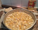Foto del paso 11 de la receta: Tarta de jamón y queso con papas fritas, huevos