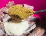 A picture of step 1 of Mutton Biryani.