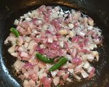 A picture of step 5 of Masala Egg Pasta.