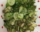 A picture of step 3 of Japanese cucumber and eggplant salad.