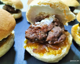 Foto del paso 6 de la receta: Mini-burger de ternera y setas, con chalota y confitura de calabaza